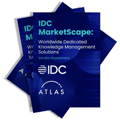 Cover of the IDC MarketScape report where Atlas is named Major Player